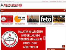 Tablet Screenshot of malatyasiyaset.com